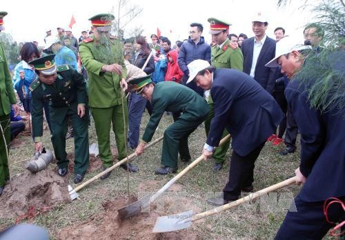 Phó Thủ tướng Chính phủ Trương Hoà Bình dự lễ phát động Tết trồng cây - ảnh 2